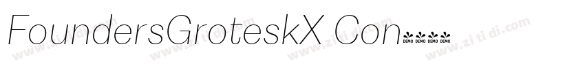 FoundersGroteskX Con字体转换